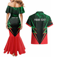 Personalized Martinique 972 Couples Matching Mermaid Dress and Hawaiian Shirt Matnik Map