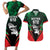 Personalized Martinique 972 Couples Matching Short Sleeve Bodycon Dress and Hawaiian Shirt Matnik Map