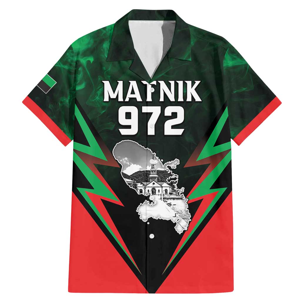 Personalized Martinique 972 Family Matching Mermaid Dress and Hawaiian Shirt Matnik Map