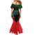Personalized Martinique 972 Family Matching Mermaid Dress and Hawaiian Shirt Matnik Map