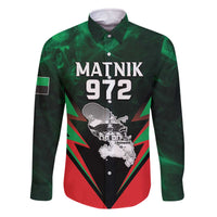 Personalized Martinique 972 Family Matching Off The Shoulder Long Sleeve Dress and Hawaiian Shirt Matnik Map