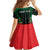 Personalized Martinique 972 Family Matching Off Shoulder Short Dress and Hawaiian Shirt Matnik Map