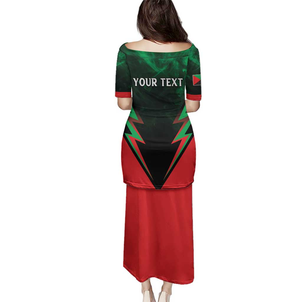 Personalized Martinique 972 Family Matching Puletasi and Hawaiian Shirt Matnik Map