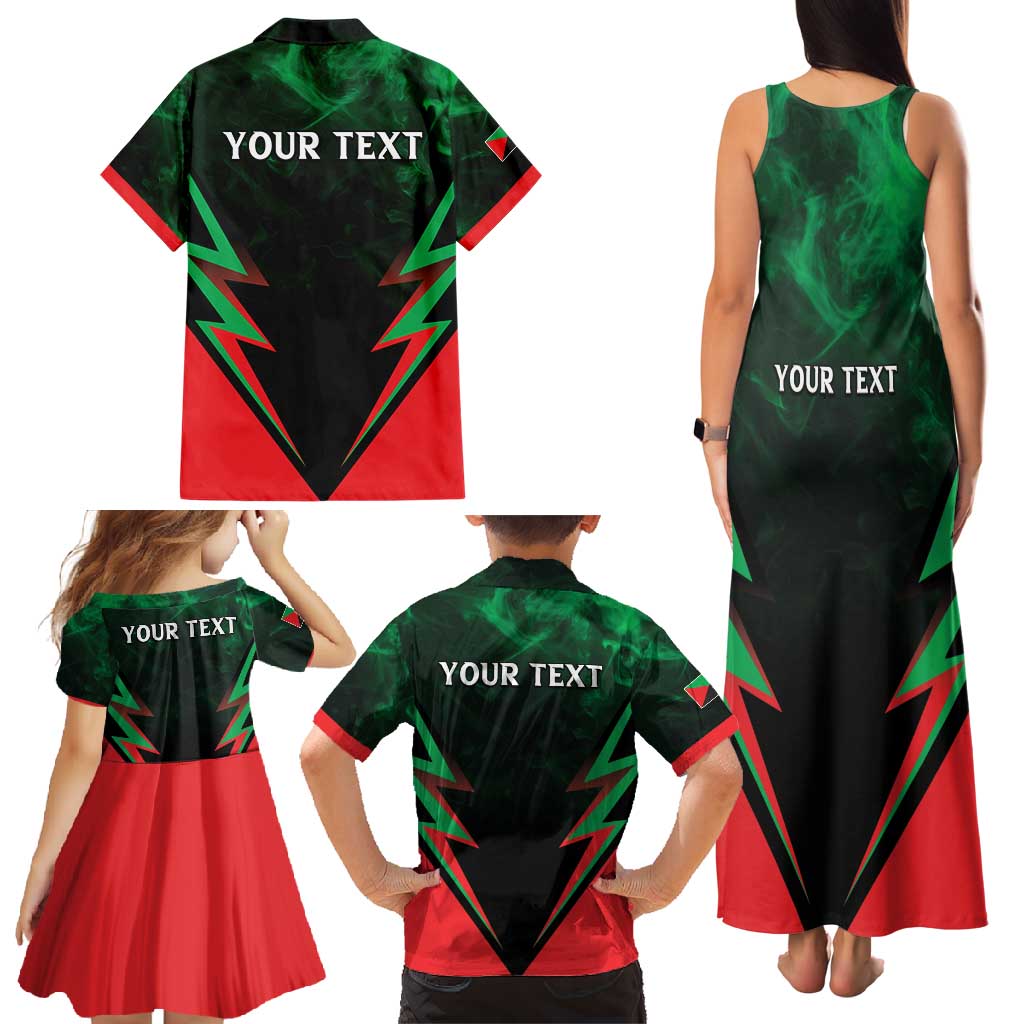 Personalized Martinique 972 Family Matching Tank Maxi Dress and Hawaiian Shirt Matnik Map