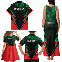 Personalized Martinique 972 Family Matching Tank Maxi Dress and Hawaiian Shirt Matnik Map