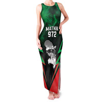 Personalized Martinique 972 Family Matching Tank Maxi Dress and Hawaiian Shirt Matnik Map