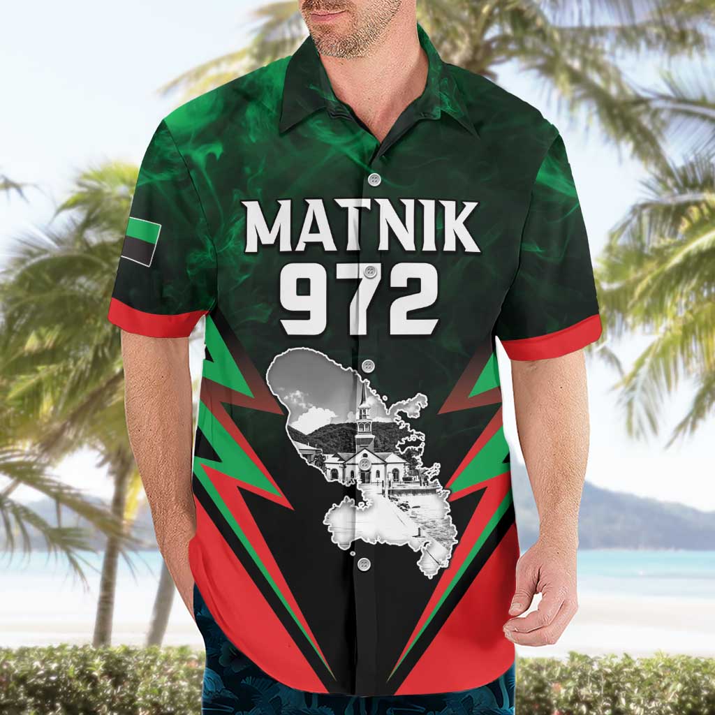 Personalized Martinique 972 Hawaiian Shirt Matnik Map