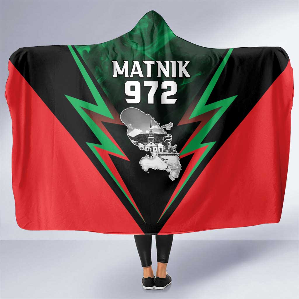 Martinique 972 Hooded Blanket Matnik Map