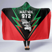 Martinique 972 Hooded Blanket Matnik Map