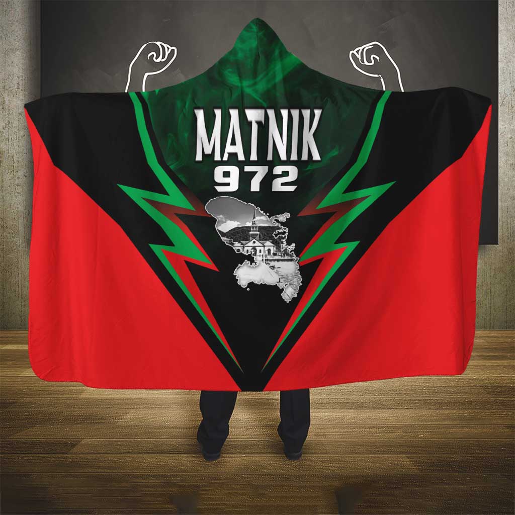 Martinique 972 Hooded Blanket Matnik Map