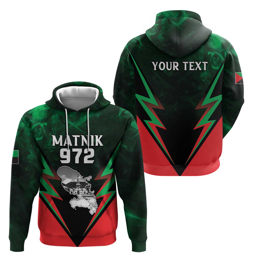 Personalized Martinique 972 Hoodie Matnik Map