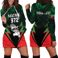 Personalized Martinique 972 Hoodie Dress Matnik Map