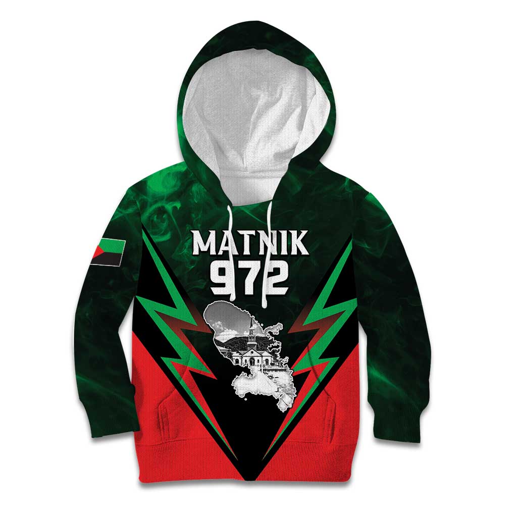 Personalized Martinique 972 Kid Hoodie Matnik Map