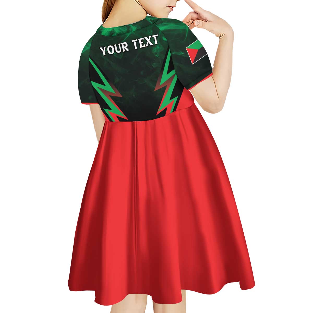 Personalized Martinique 972 Kid Short Sleeve Dress Matnik Map