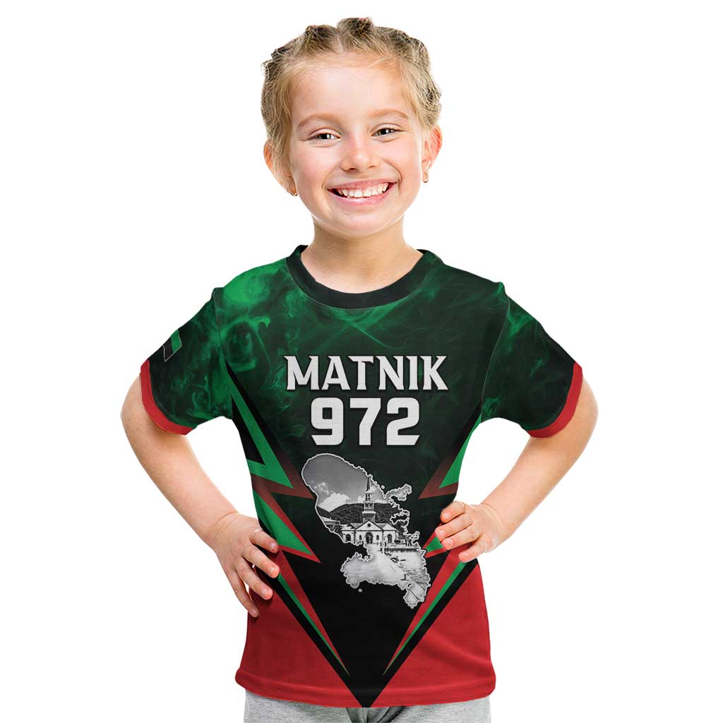 Personalized Martinique 972 Kid T Shirt Matnik Map