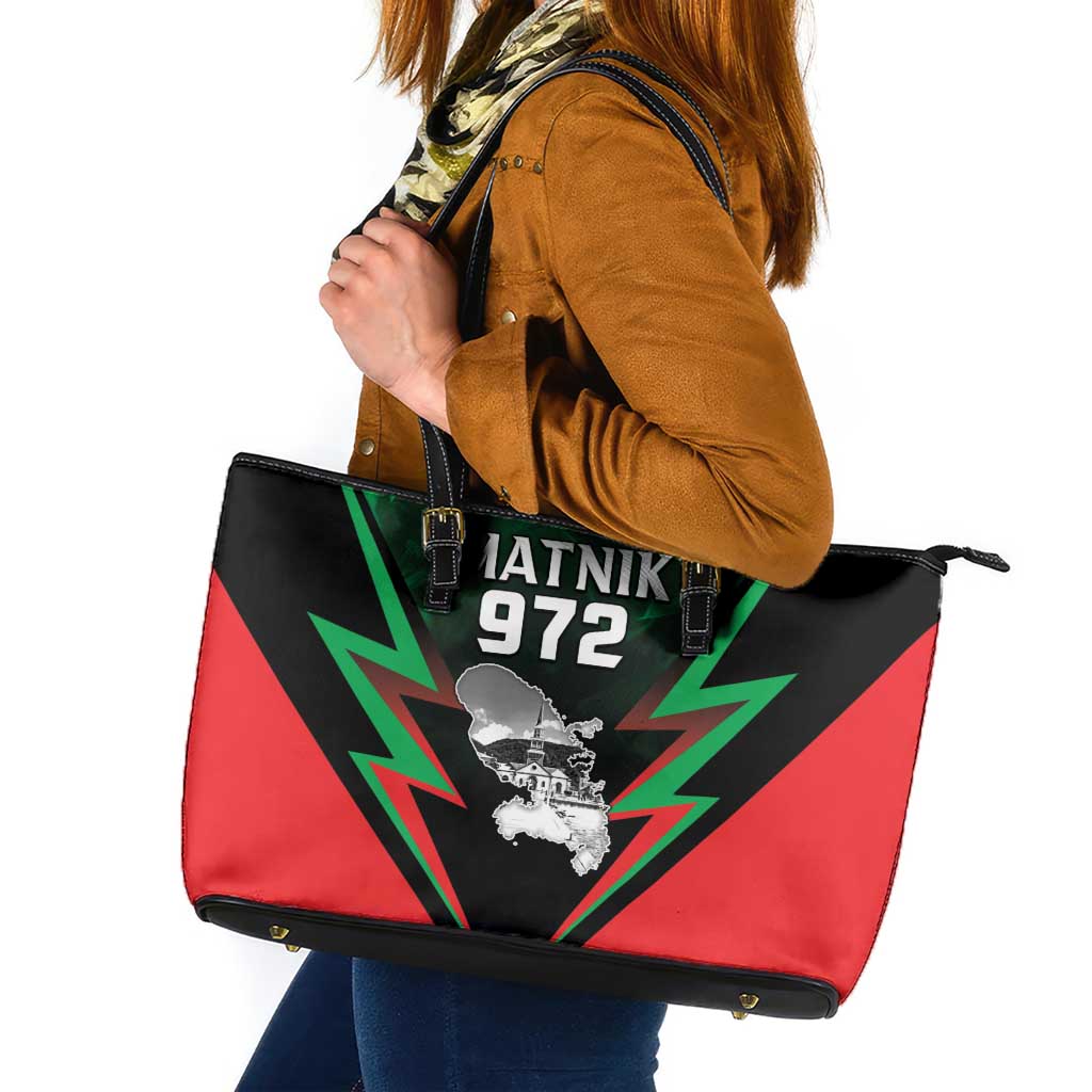 Martinique 972 Leather Tote Bag Matnik Map