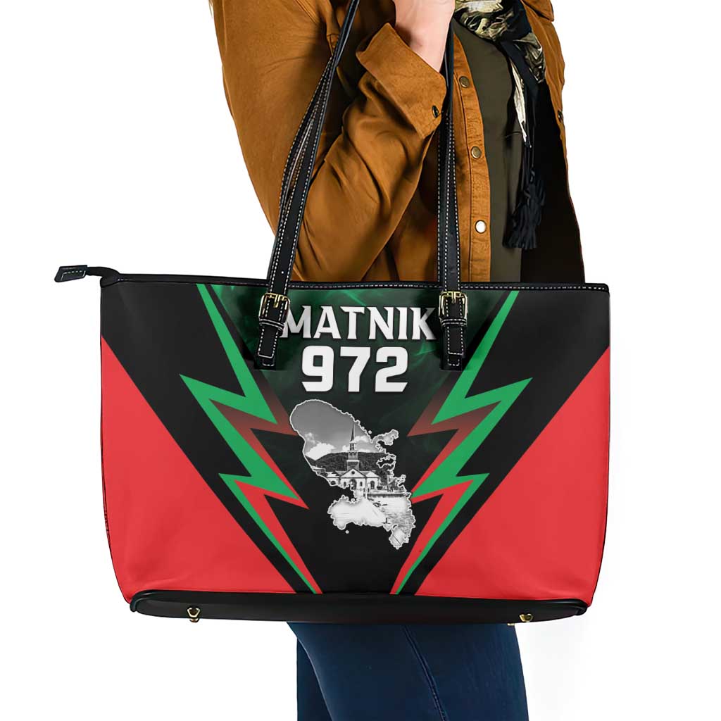 Martinique 972 Leather Tote Bag Matnik Map