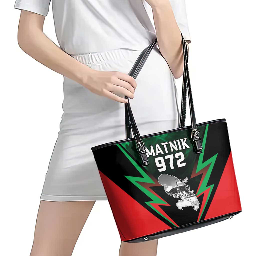 Martinique 972 Leather Tote Bag Matnik Map