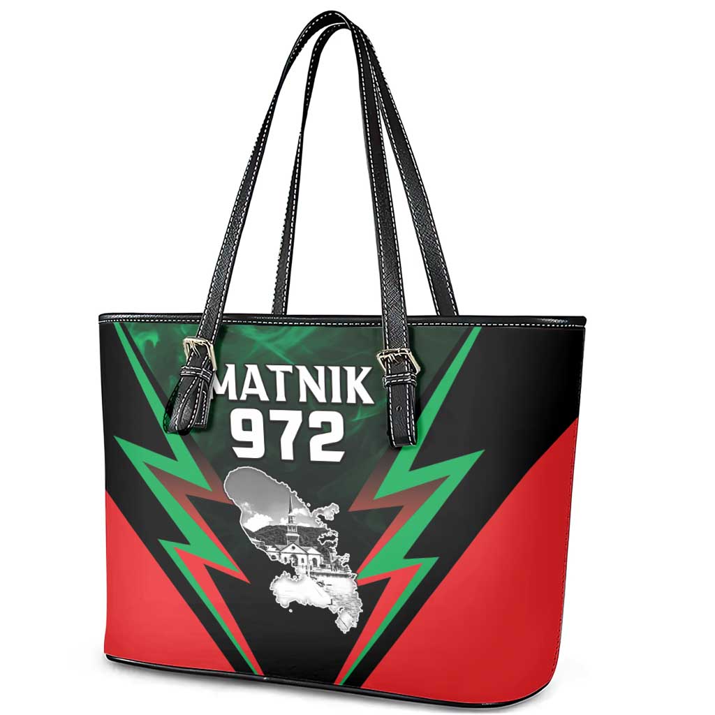 Martinique 972 Leather Tote Bag Matnik Map