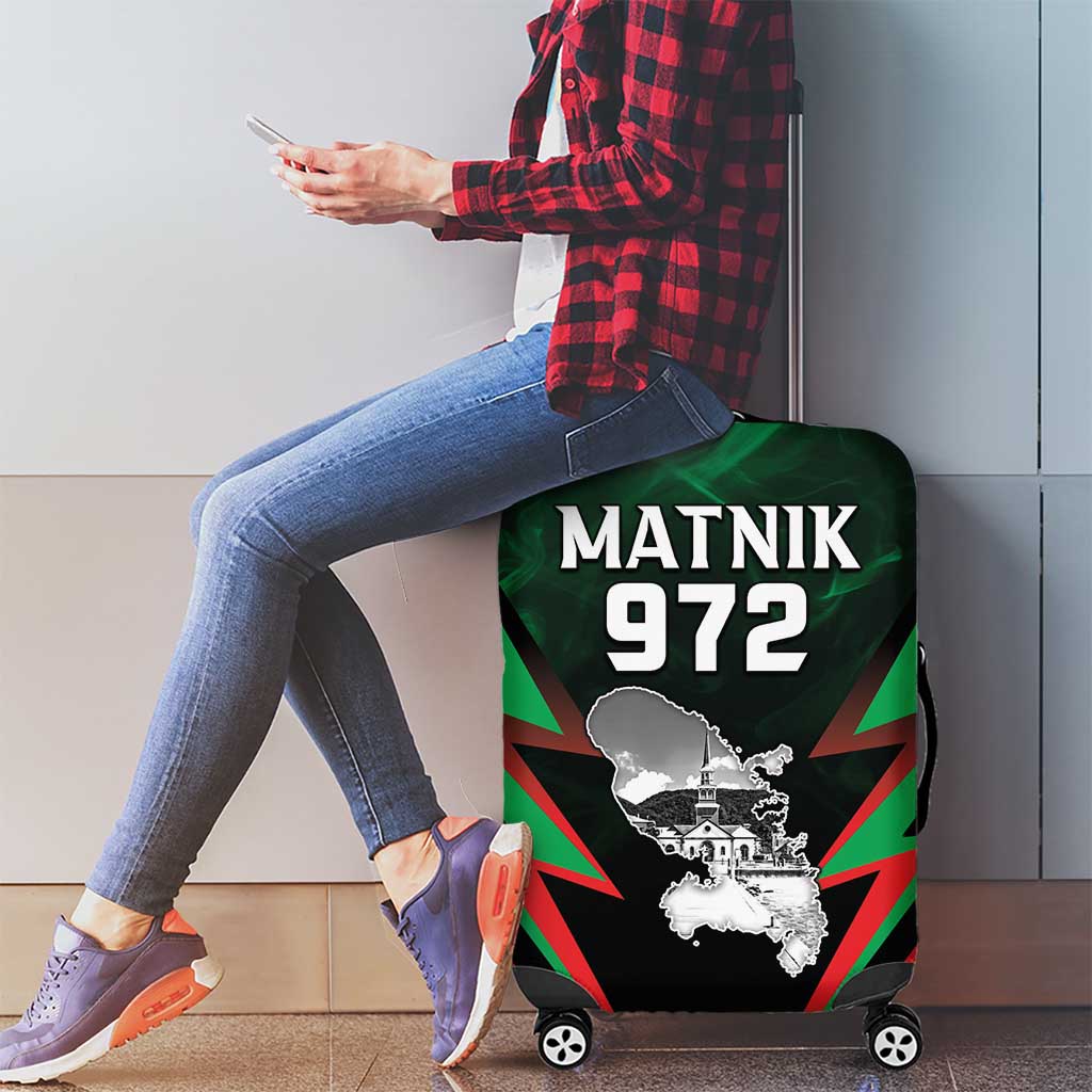 Martinique 972 Luggage Cover Matnik Map