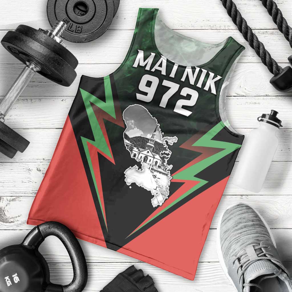 Personalized Martinique 972 Men Tank Top Matnik Map