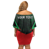 Personalized Martinique 972 Off Shoulder Short Dress Matnik Map