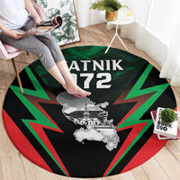 Martinique 972 Round Carpet Matnik Map