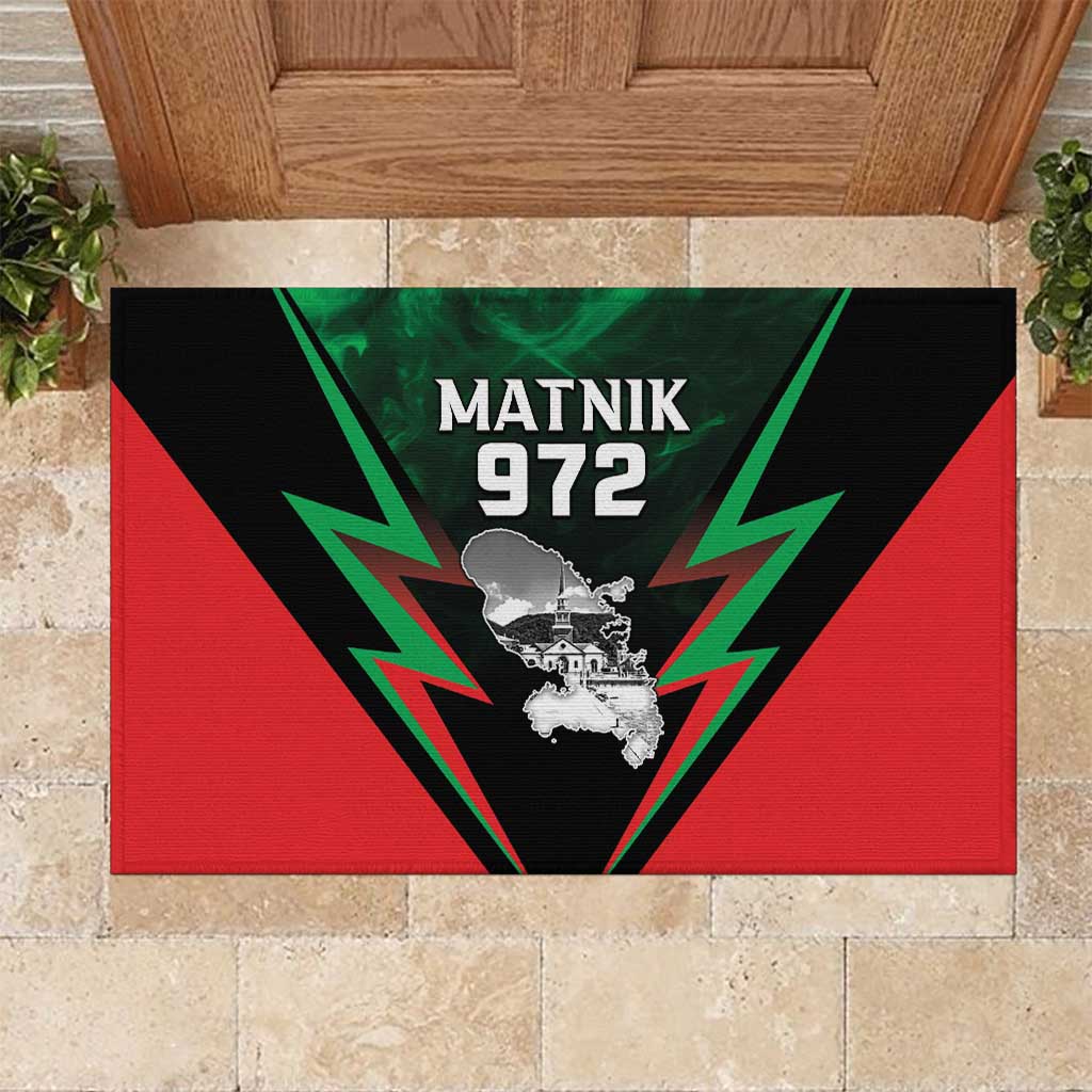 Martinique 972 Rubber Doormat Matnik Map