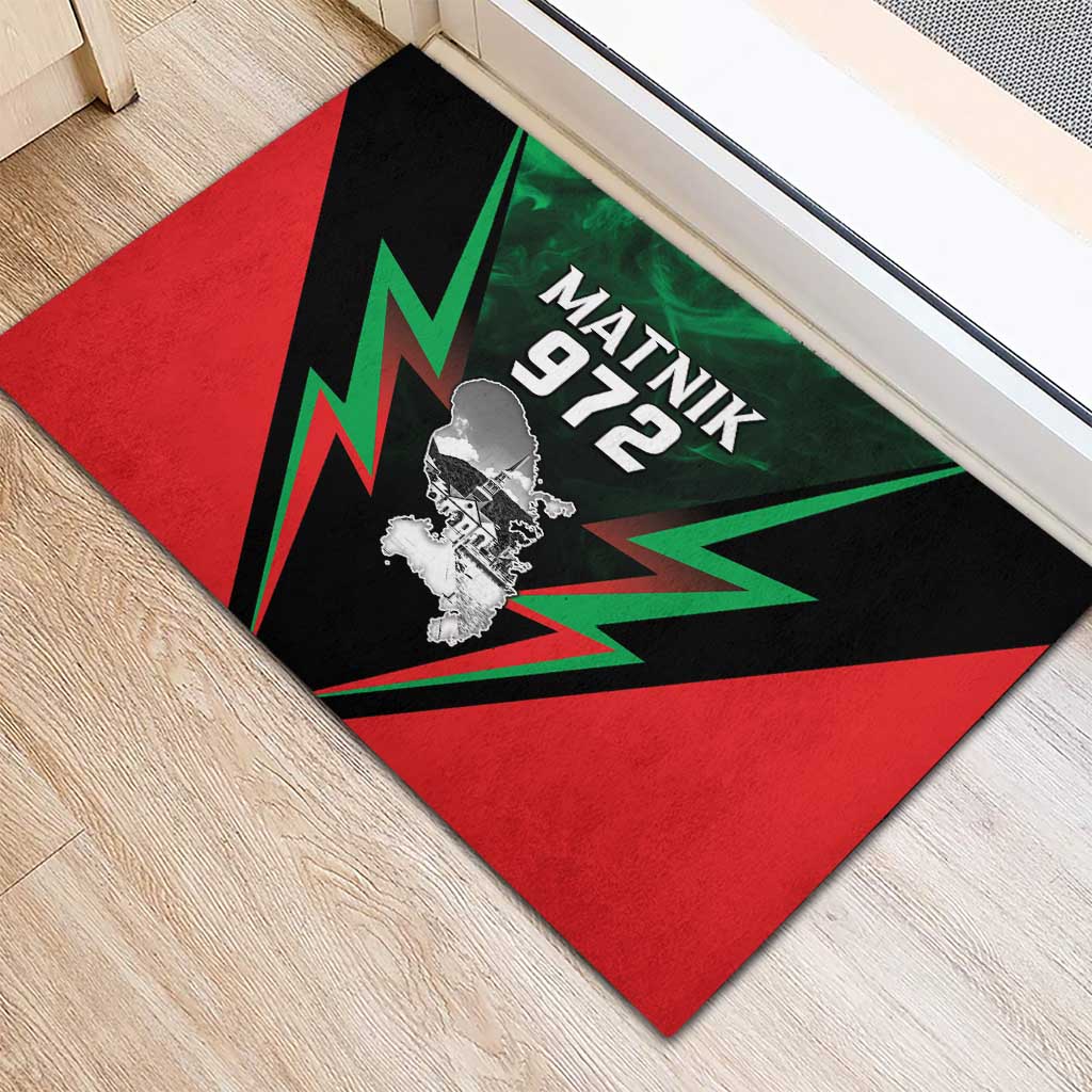 Martinique 972 Rubber Doormat Matnik Map