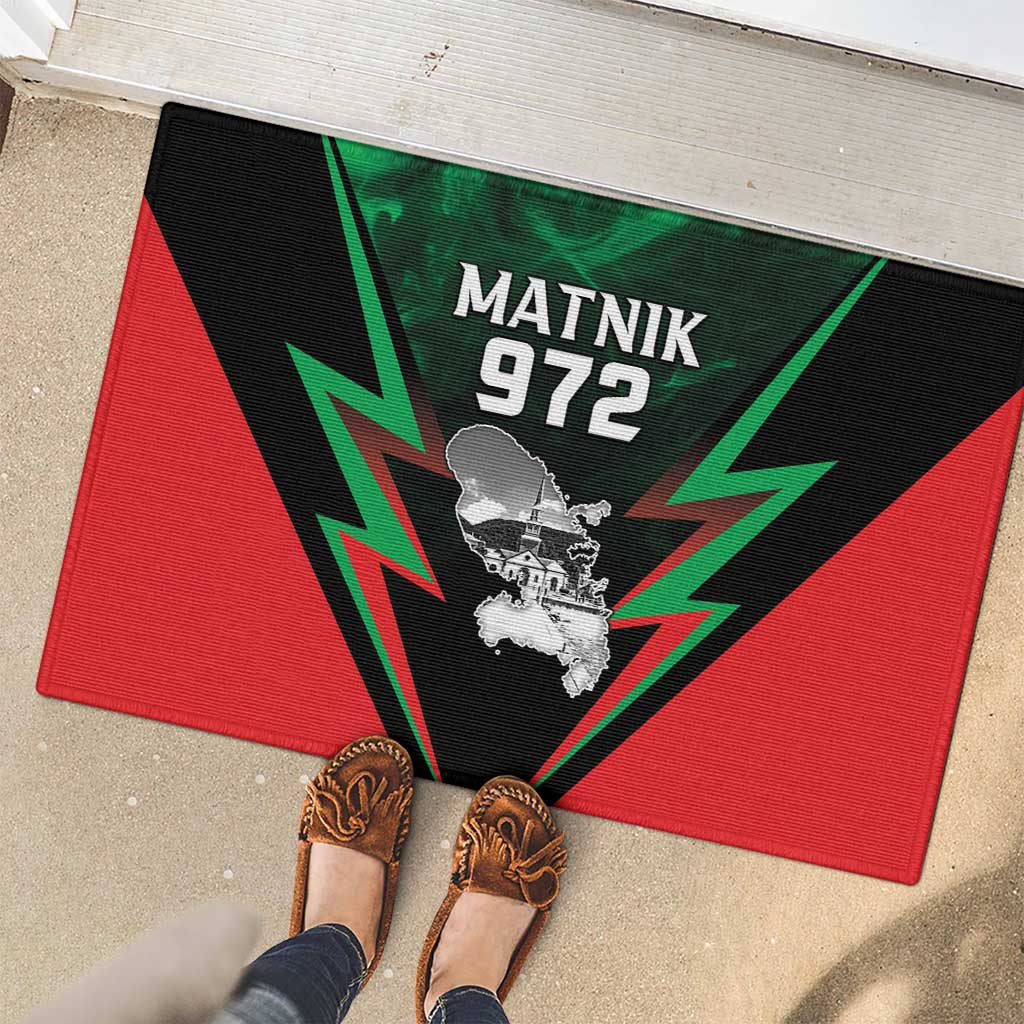 Martinique 972 Rubber Doormat Matnik Map
