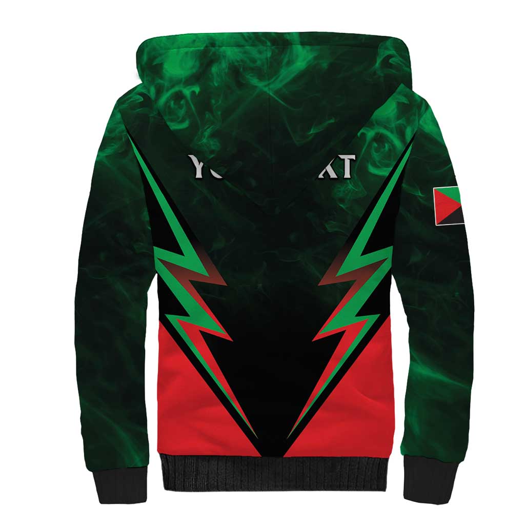 Personalized Martinique 972 Sherpa Hoodie Matnik Map