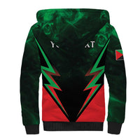 Personalized Martinique 972 Sherpa Hoodie Matnik Map