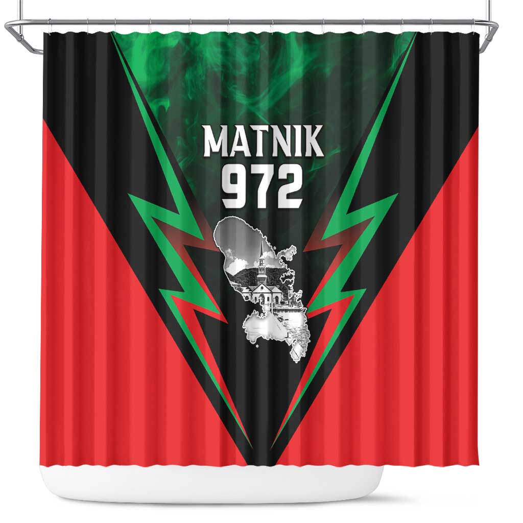 Martinique 972 Shower Curtain Matnik Map