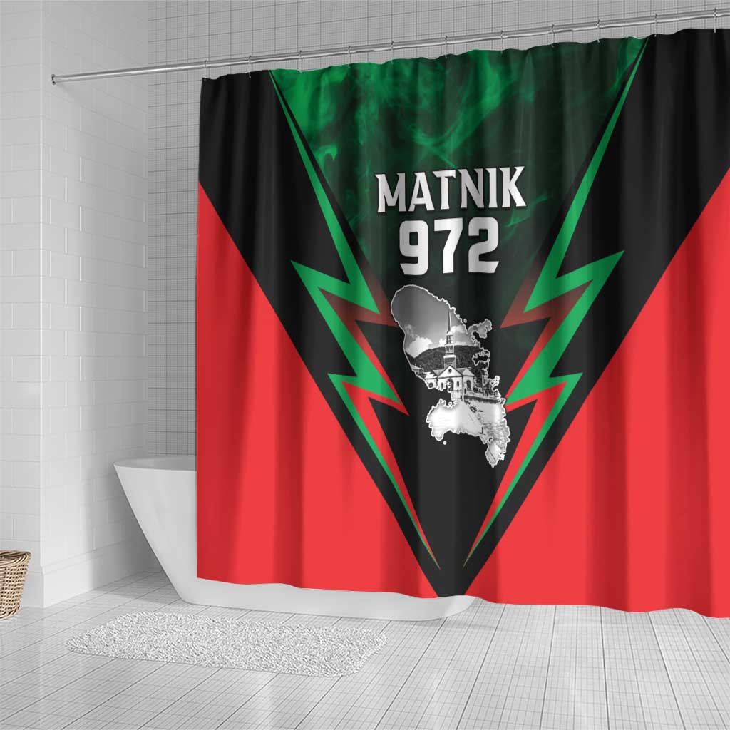 Martinique 972 Shower Curtain Matnik Map