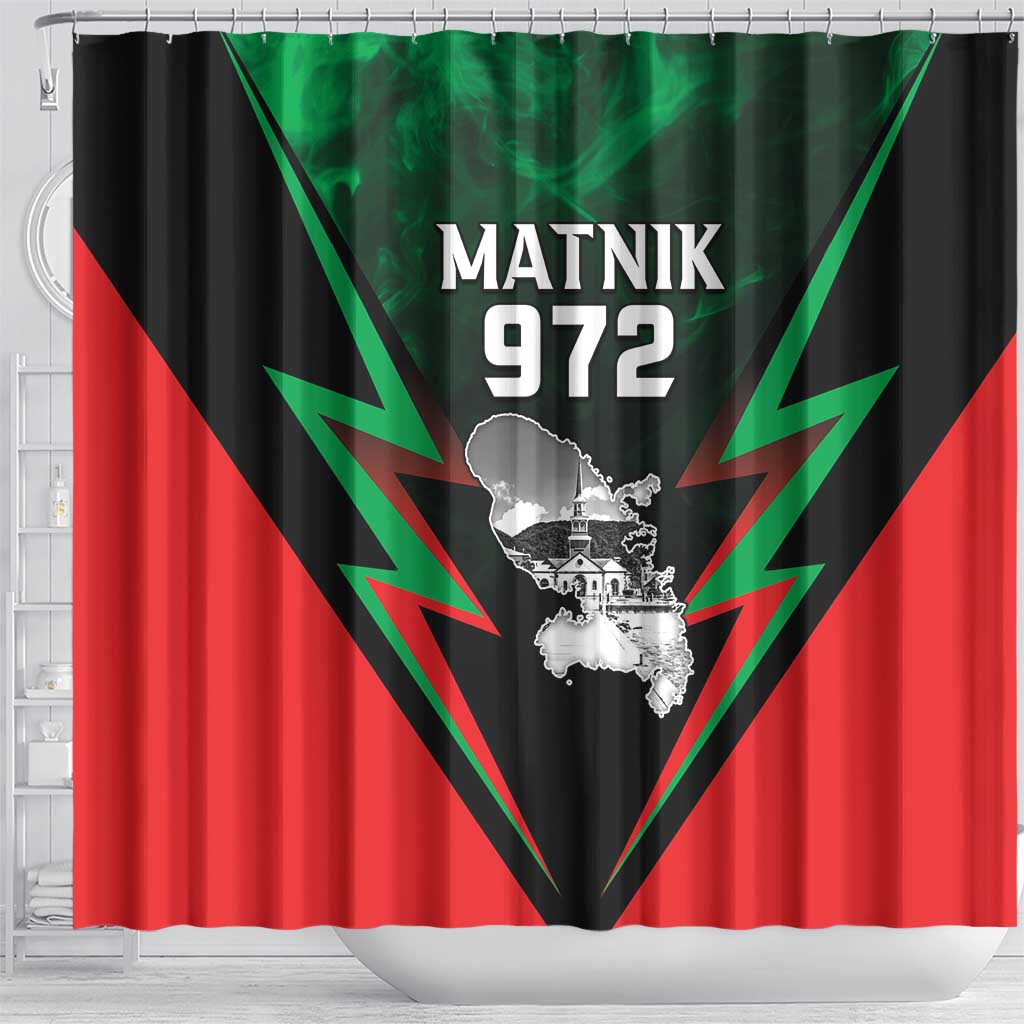 Martinique 972 Shower Curtain Matnik Map