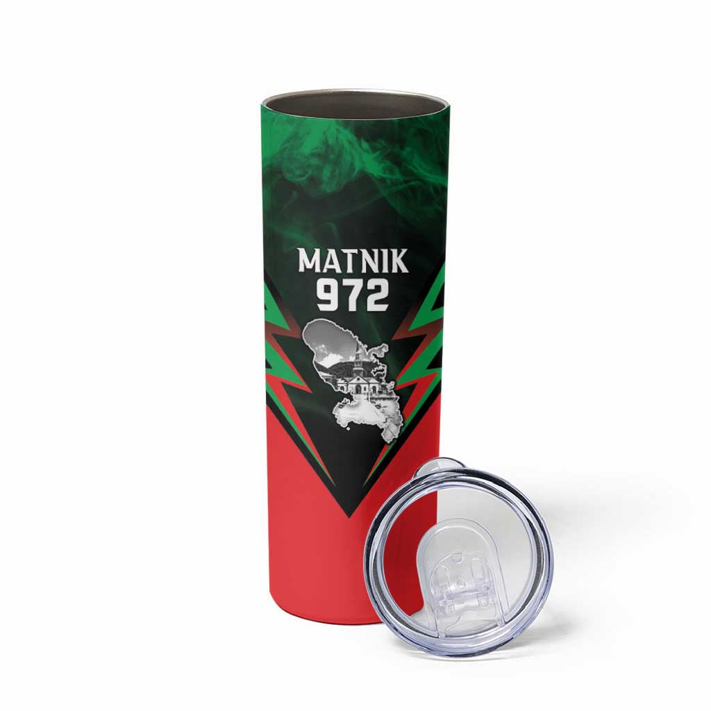 Personalized Martinique 972 Skinny Tumbler Matnik Map