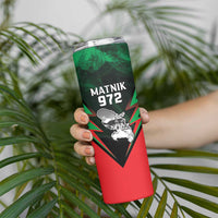 Personalized Martinique 972 Skinny Tumbler Matnik Map