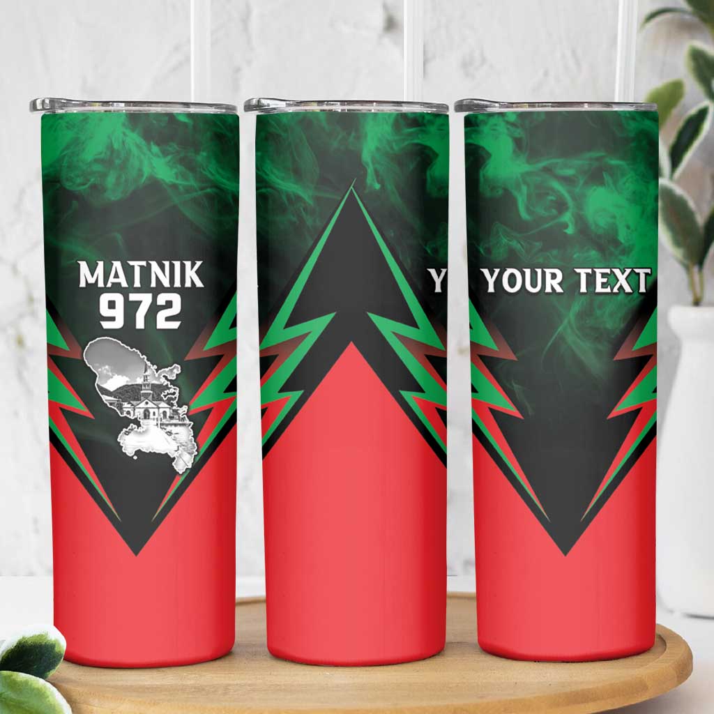 Personalized Martinique 972 Skinny Tumbler Matnik Map