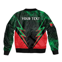 Personalized Martinique 972 Sleeve Zip Bomber Jacket Matnik Map