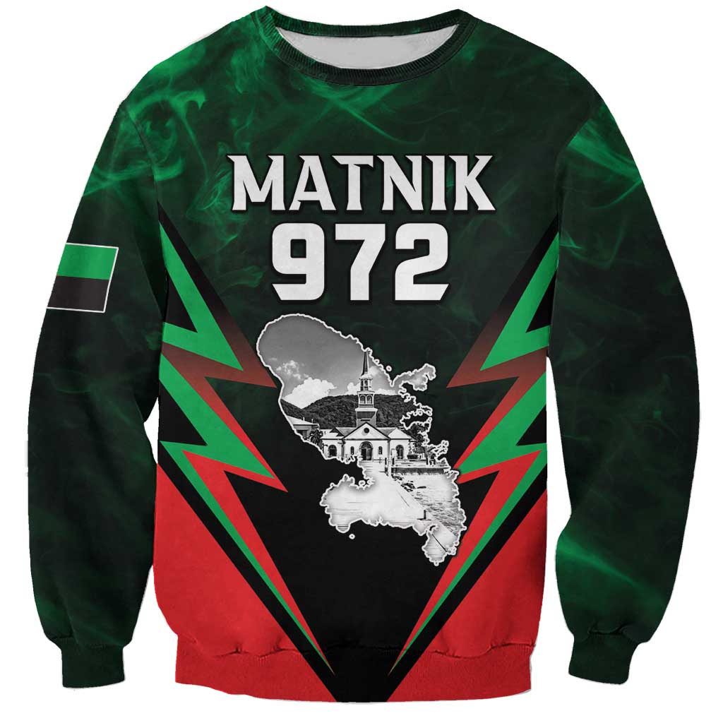 Personalized Martinique 972 Sweatshirt Matnik Map