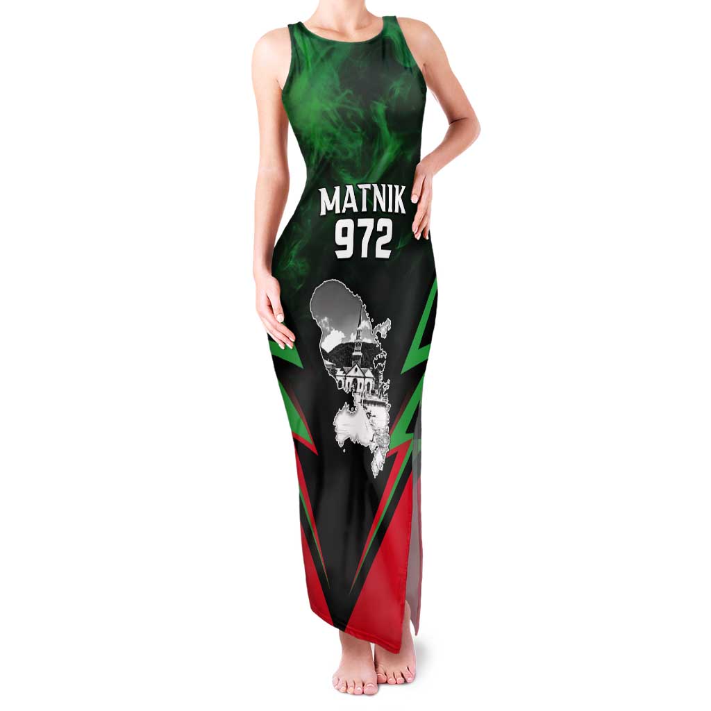 Personalized Martinique 972 Tank Maxi Dress Matnik Map