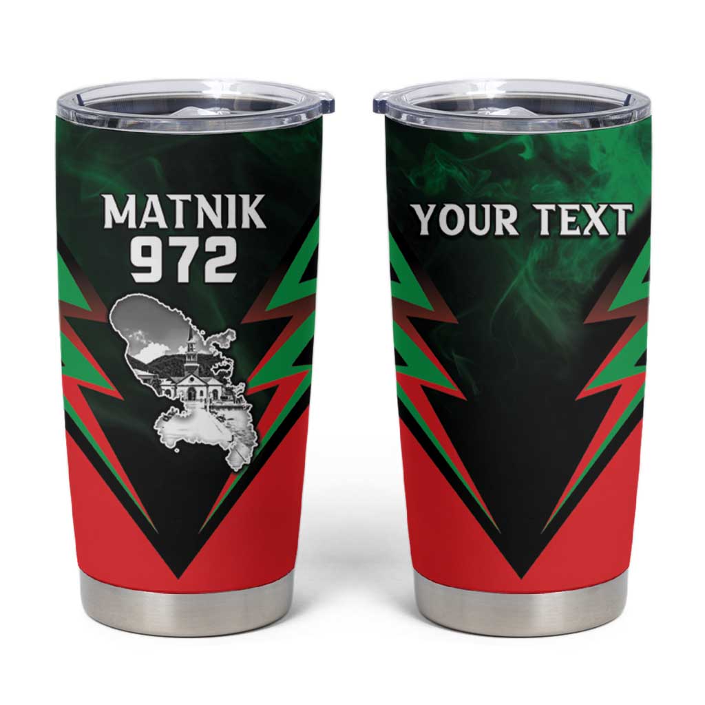 Personalized Martinique 972 Tumbler Cup Matnik Map