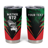 Personalized Martinique 972 Tumbler Cup Matnik Map