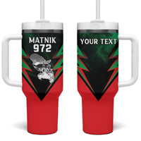 Personalized Martinique 972 Tumbler With Handle Matnik Map