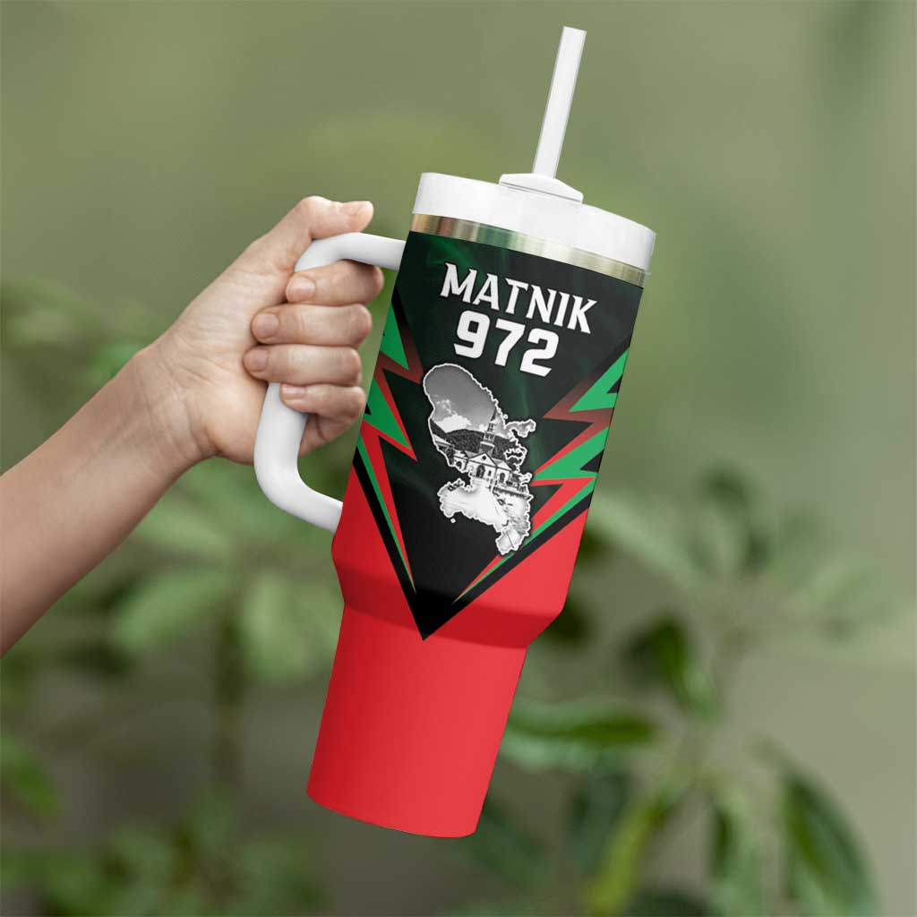 Personalized Martinique 972 Tumbler With Handle Matnik Map