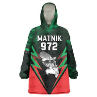 Personalized Martinique 972 Wearable Blanket Hoodie Matnik Map
