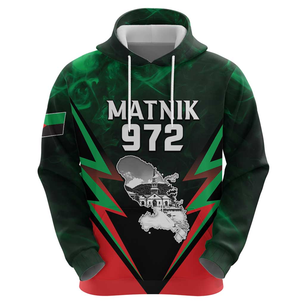 Personalized Martinique 972 Zip Hoodie Matnik Map