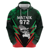 Personalized Martinique 972 Zip Hoodie Matnik Map