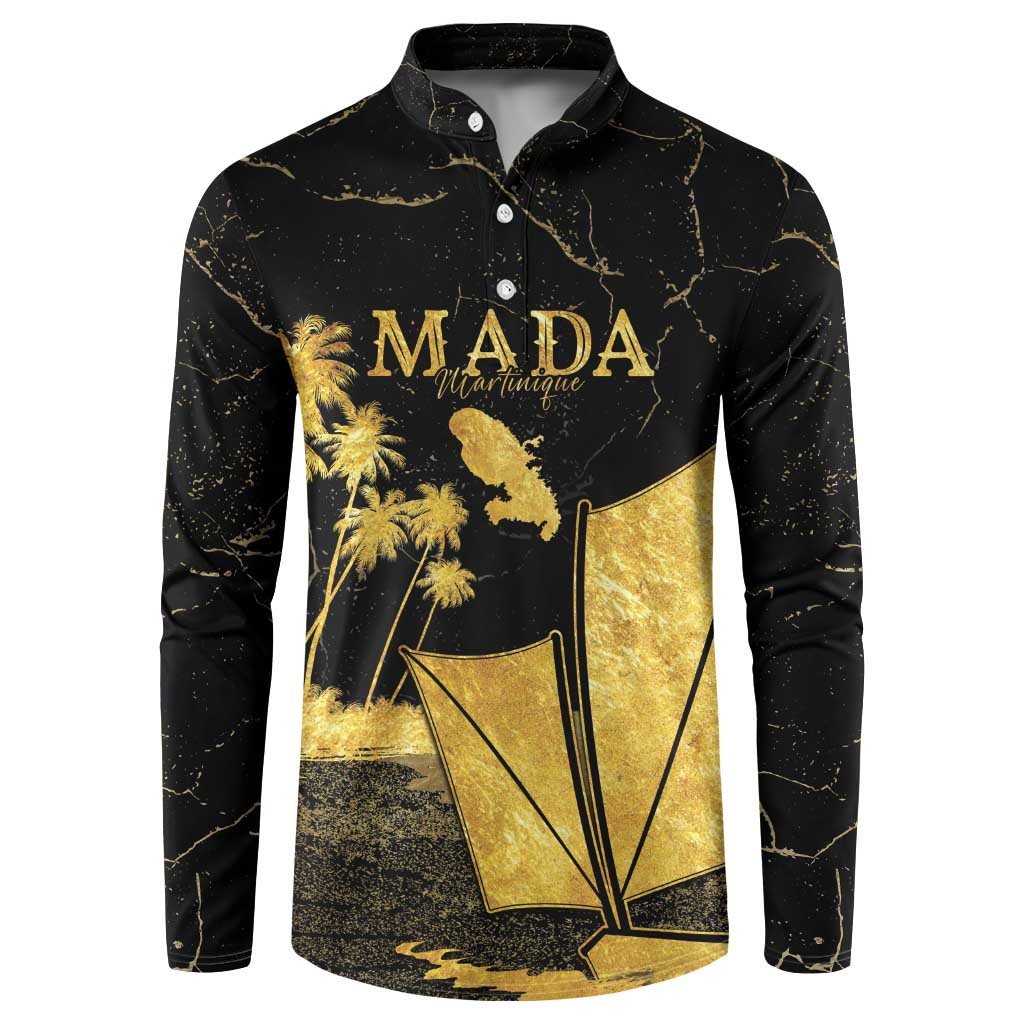 Mada Martinique Button Sweatshirt Martinique Yole Gold