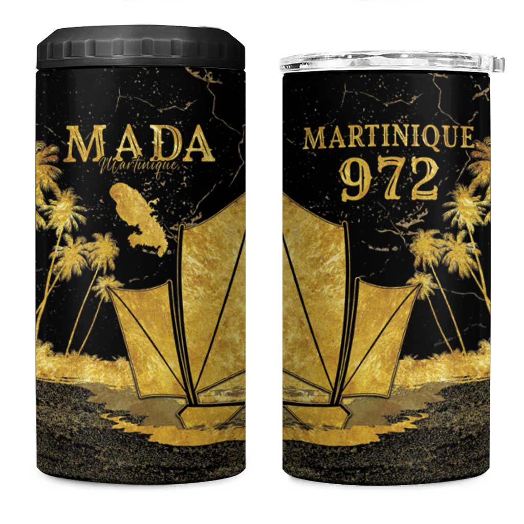 Mada Martinique 4 in 1 Can Cooler Tumbler Martinique Yole Gold